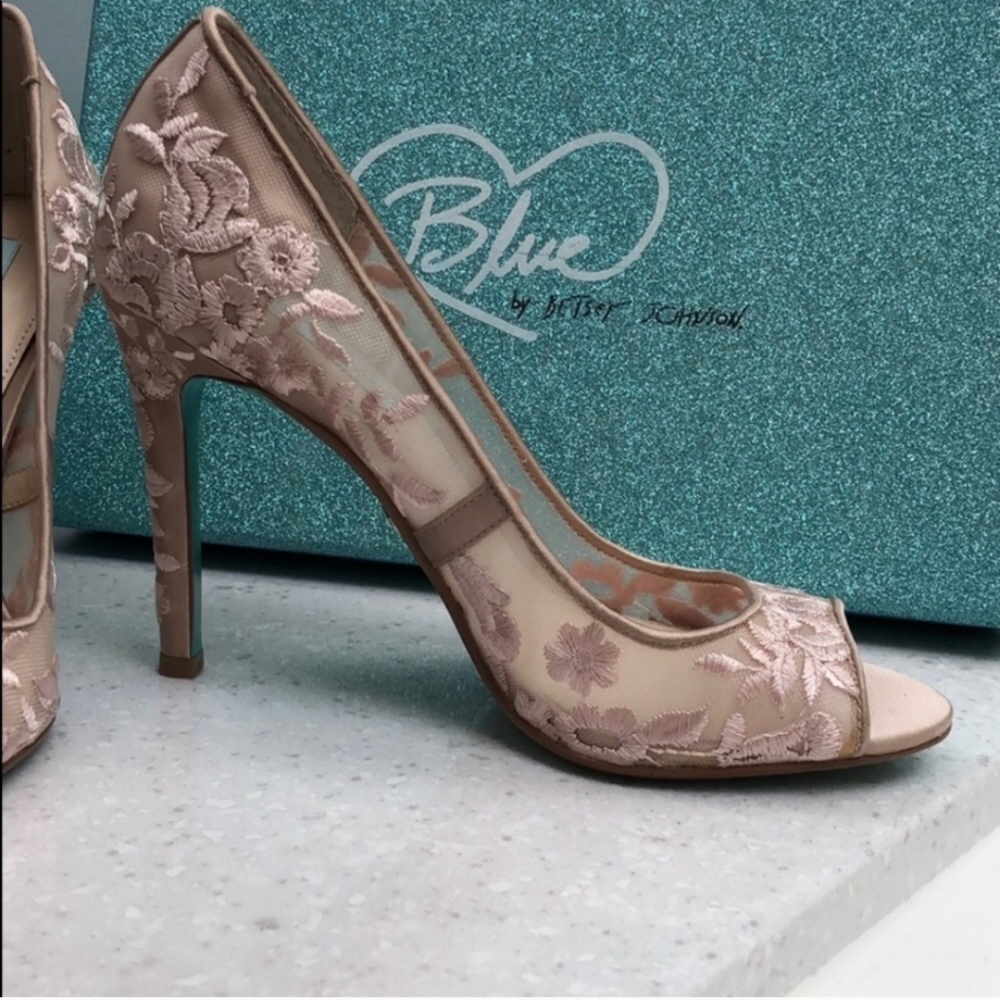 Peep Toe pump Betsey Johnson Something Blue